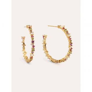Pendientes Aro Estellar Colors L - Baño Oro