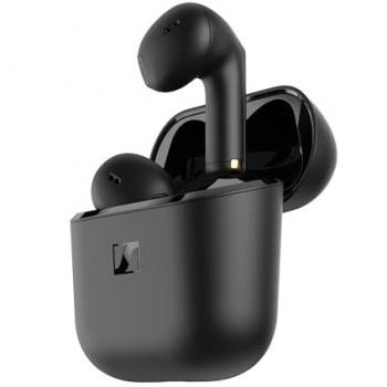 Auriculares Bluetooth Sennheiser Accentum Open True Wireless con diseño abierto, resistencia a salpicaduras IPX4, 28 horas de autonomía y estuche de carga USB-C - Negro