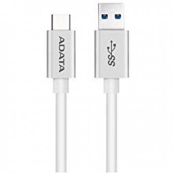 ADATA USB-C to USB-A 3.0 Cable, 1m, Aluminum, White