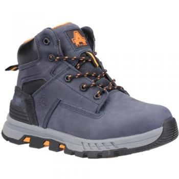 Amblers Safety Women's Lightweight Navy Leather Elena Boots - Size UK 5