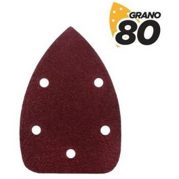 Blim Pack de 10 Lijas con Velcro para Lijadora BL0124 - Grano 80 - Formato Triangular