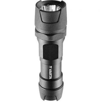 Linterna LED Profesional Indestructible Varta 1W con Pilas 3AAA Incluidas, Negra