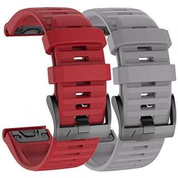 Isabake Correa de Reloj para Garmin Fenix 6X / 6X Pro, Fenix 5X / 5X Plus, Accesorios Fenix 3/3 HR, Banda QuickFit de 26 mm de Ancho