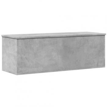 Caja de almacenaje Madera ingeniería Gris hormigón 102x35x35 cm, Caja de Mantas, Cofre de Almacenamiento, baúl de Juguetes, Caja de Juguetes