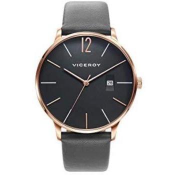 Viceroy 46751-95 - Reloj para Hombre, Acero IP Oro Rosa, Color Gris