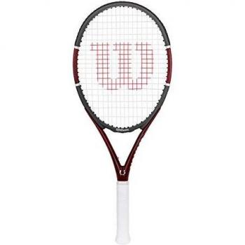 Wilson Triad Five TNS FRM No Raqueta de Tenis, Unisex Adulto, Blanco/Rojo / Gris