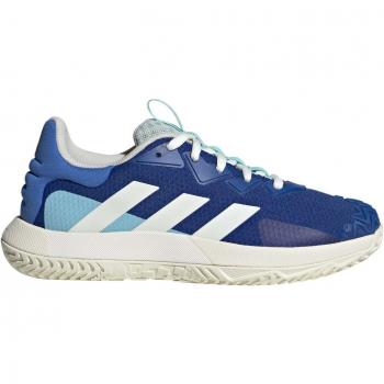 Zapatillas de tenis Adidas Solematch Control Team Azul Royal - Zapatillas de hombre, diseño deportivo, suela de goma para agarre en canchas, tecnología de soporte en el mediopié, parte superior transpirable y ligera