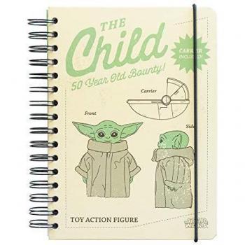 Cuaderno Star Wars, The Mandalorian - Cuaderno A5 - Cuaderno punteado | Bullet Journal - Cuaderno de notas - Bloc de notas A5 - Licencia oficial