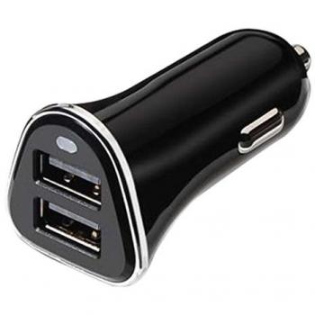TooQ TQCC-2002 - Cargador de Coche Doble USB 3.4A, Tecnología AirPower, Certificado CE y RoHS, Color Negro