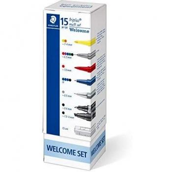 SET OFICINA TRIPLUS MOVILIDAD 15 PIEZAS MARCADORES PERMANENTES 16x5x5 CMS