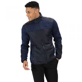 Regatta Zavid Full-Zip Water Repellent Thermo-Guard Insulated Marl Fleece Forro Polar, Hombre, Azul Marino, XL