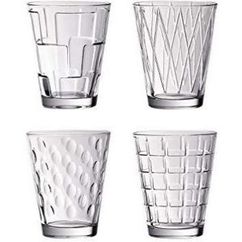 Villeroy & Boch Dressed Up Vasos de agua, Set de 4 piezas, 310 ml, Cristal, Transparente