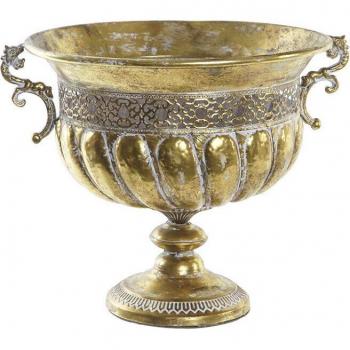 Macetero DKD Home Decor Dorada Copa Decorativa Metal