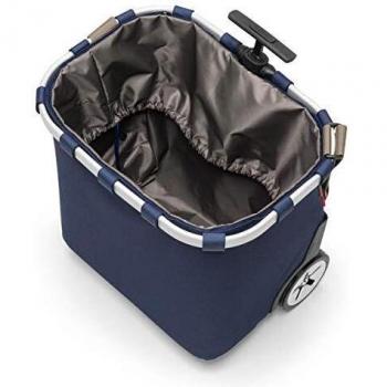 reisenthel carrycruiser - Carro de la Compra de Dos Ruedas portátil con Correa Ajustable para Hombro, Estructura Estable de Aluminio, Material Resistente al Agua, en Azul Oscuro