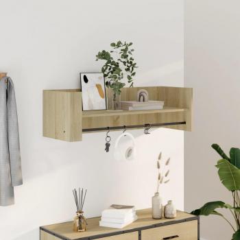 Estante de pared Sonoma Oak 100x35x30,5 cm Madera multicapa Vidaxl Marrón