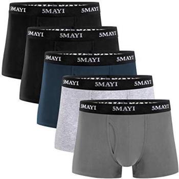 5Mayi Bóxer Hombre Pantalones para Hombres Boxers Calzoncillos Suave Boxer Pack Ropa Interior Hombre M