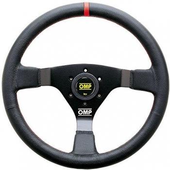 Volante Racing OMP WRC Negro/Rojo Piel Lisa Ø 35 cm