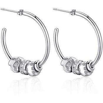 BROSWAY EASY Pendientes modulares para mujer en latón y circonita blanca BEY22