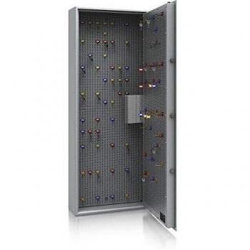 Caja de Caudales para Llaves Kaiserkraft 977257, Seguridad Nivel A, Euro-Norm S1, Color Gris Claro, Dimensiones 1500 x 600 x 200 mm, Capacidad para Máximo 450 G
