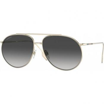 Burberry BE3138 11098G Women's Pilot Sunglasses - Light Gold, Size: One Size, 61mm