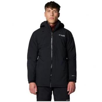 Chaqueta de esquí Columbia Winter District™ III para hombre, color negro, con capucha y talla M