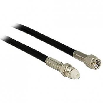 Cable de Antena Delock 12437 - FME Macho a SMA Hembra, RG-58, 1 m, 400 MHz