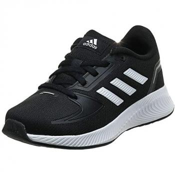 Zapatillas Deportivas Running Adidas Runfalcon 2.0 para Kids en color negro (Core Black/Cloud White/Silver Metallic) tamaño 31 EU