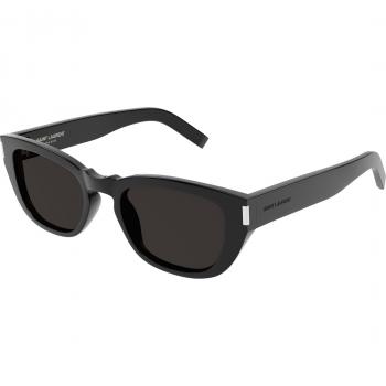 Saint Laurent SL 601 Col. 001 Sunglasses for Women, Rectangular/Squared, Black, Size: ONE SIZE