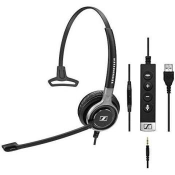 Sennheiser SC 635 USB Monoaural Diadema Negro, Gris - Auriculares con micrófono