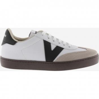 Victoria Berlin White Contrast Sneakers with Suede Detail
