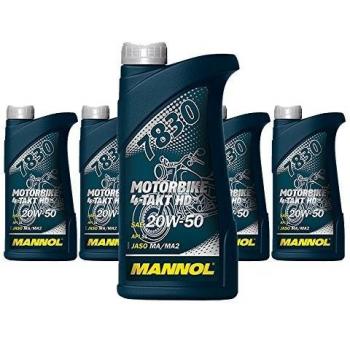 Aceite de motor MANNOL 7830 4T HD 20W-50 para motocicletas 1L