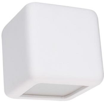 Aplique de Pared LEDBOX NESTA Cerámica Blanca E27 14cm