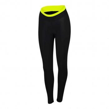 Culote Sportful Luna Thermal Sin Tirantes Negro-Amarillo Mujer 2017