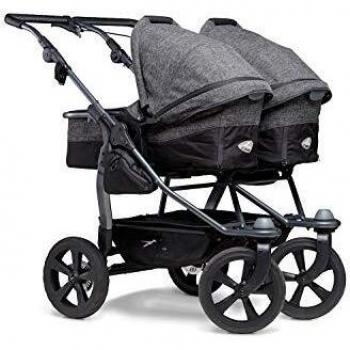 Carro de bebé gemelar combinado Duo Ecco Premium Antracita