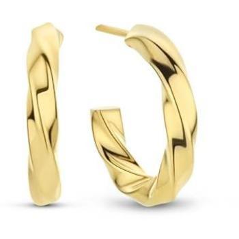 Pendientes New Bling 9NB-0658 Plata de ley 925 chapados en oro amarillo