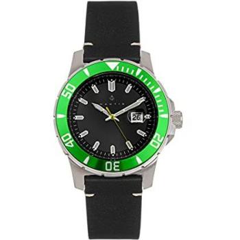 Nautis Dive Pro 200 Multicolor Leather-Band Men's Watch with Date