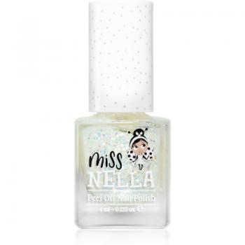 Esmalte de Uñas para Niños Miss Nella Party Collection Confetti Clouds - Glitter Clear Nail Polish - Fórmula Segura Peel-Off a Base de Agua - 4 ml