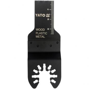 Yato YT-34686 Hoja de sierra para herramienta multifunción, incluye discos abrasivos y es compatible con lijadoras múltiples