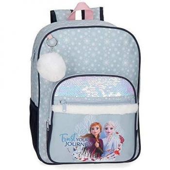 Disney Mochila Trust Your Journey Escolar 38 cm Adaptable, Azul