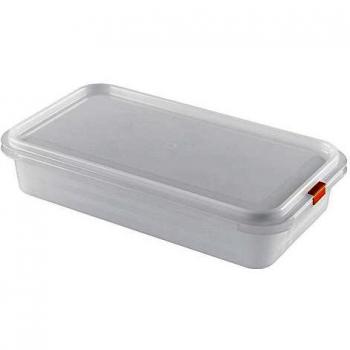 Great Plastic Contendedor de Alimentos/Fiambrera Rectangular con Capacidad de 2,8 litros, Blanco, 32.5 x 26.5 x 6.5 cm