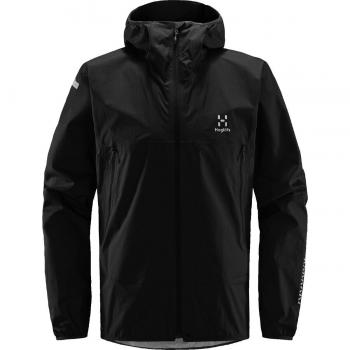 Haglöfs Chaqueta L.I.M PROOF para hombre, impermeable, transpirable, ligera, con costuras selladas y capucha ajustable