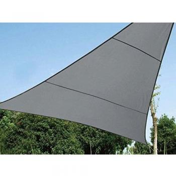 Toldo de vela triangular Perel GSS3500PEC, 5 x 5 x 5 m, color gris pizarra, material permeable
