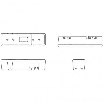 Luz de aviso LED azul de destellos HELLA 2XD 009 048-001, montaje trasero, 24V