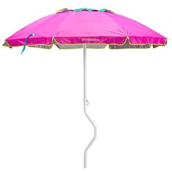 Sombrilla de playa GiraFacile 220 cm Antiviento Protección UV Apollo Color Morado