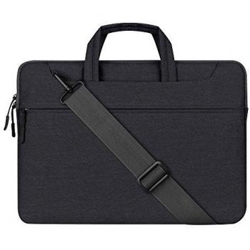 Cuitan 13-13.3 Pulgadas Bolsa / Funda del Ordenador Portátil para Apple MacBook / Acer / Asus Zenbook / Dell / Toshiba, Bolsa Bandolera Bag Bolsa de Mensajero Maletín para Portátil 13-13.3 - Negro