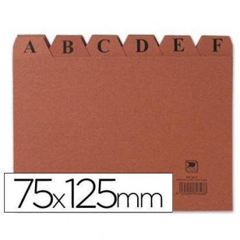 Separador de fichero con índice alfabético Liderpapel N2 en cartón 75x125 mm