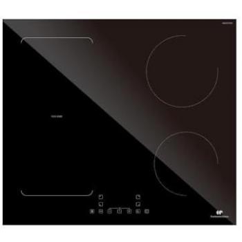 Placa de Inducción Continental Edison 4 Zonas Flex 7200W con Doble Puente, 4 Boosters y Control Táctil