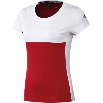 Adidas T16 Clima tee - Camiseta de Manga Corta, Mujer, Oberbekleidung T16 Clima Short Sleeve tee, neonrot