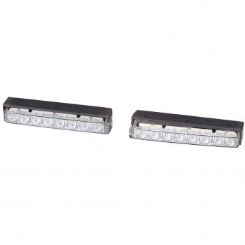Juego de luces diurnas LED HELLA 2PT 980 860-801 - Rectangular - Color de lente: Transparente - Cable: 2800mm - Fijación para vehículo delantero