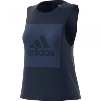 adidas ESS Logo SL TEE Camiseta de Manga Corta, Mujer, Azul